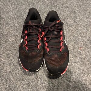 Nike Air Zoom Black and Red Running Shoes